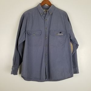 WINCHESTER Long Sleeve Cotton Work Shirt Sz L